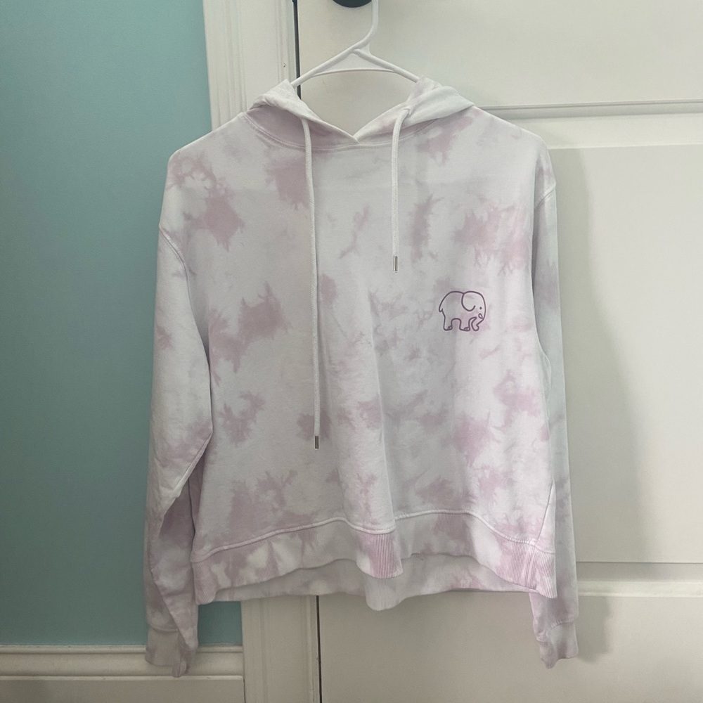 🥰3/10 NWOT ivory ella cropped tshirt hoodie